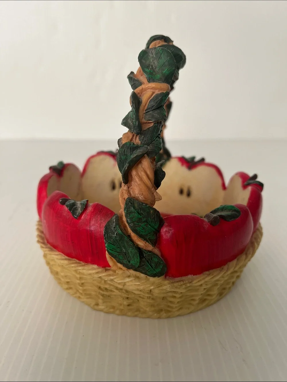 Vintage Resin Apple Basket